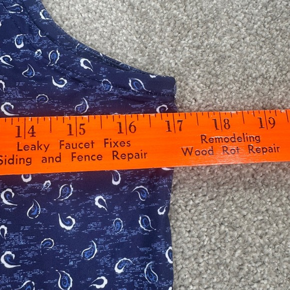 Peter Millar Women's Sleeveless Golf Polo Shirt Paisley Print UPF 50+ S - Picture 11 of 11